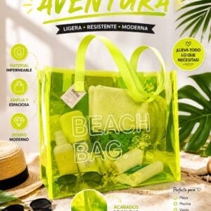 Bolso Beach Bag Transparente Colores - Imagen 3